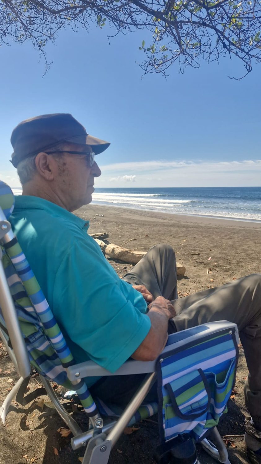 Watching the day end from the beach
