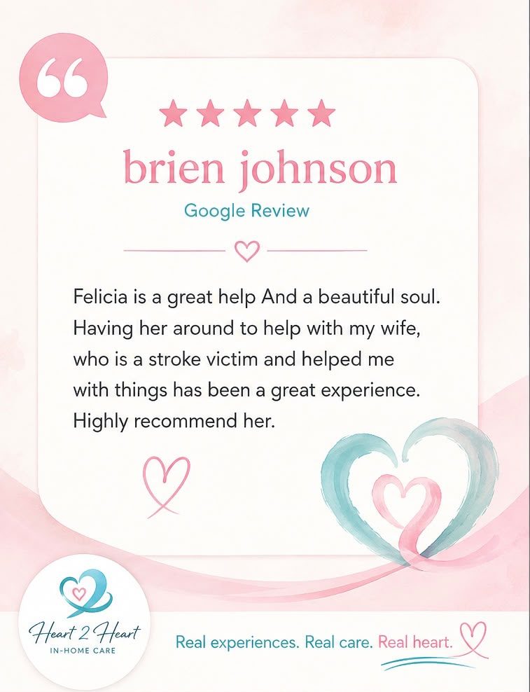 Five-star Google review from brien johnson: Felicia is a great help and a beautiful soul.