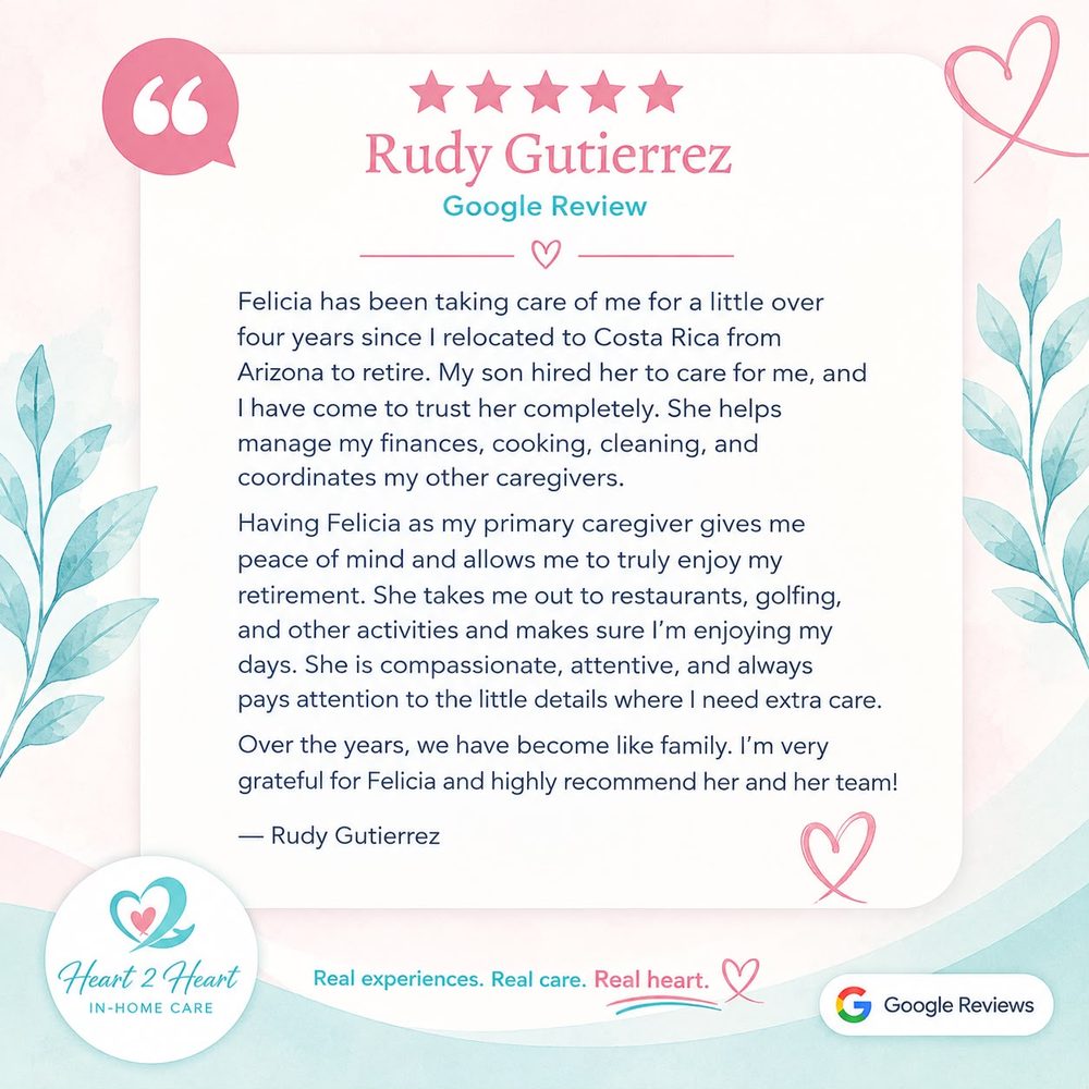 Five-star Google review from Rudy Gutierrez